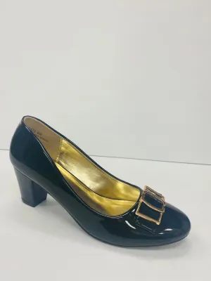 Marc London WIDE WIDTH 6572 Low Chunky Heels
