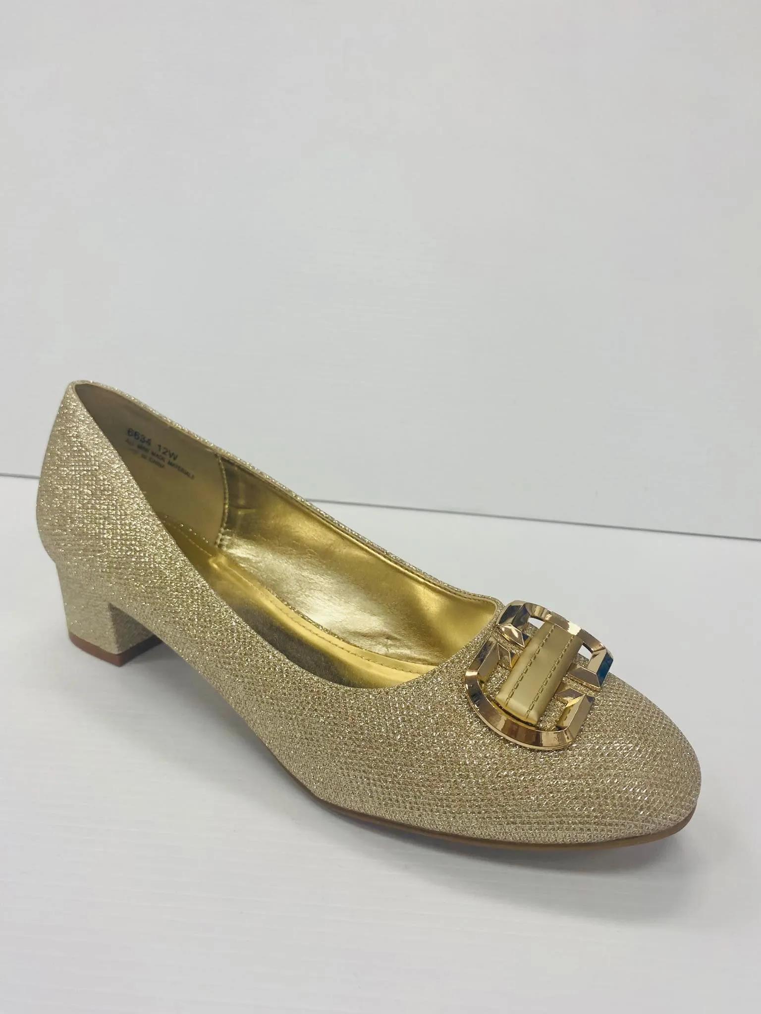 Marc London WIDE WIDTH 6634 Low Chunky Heels