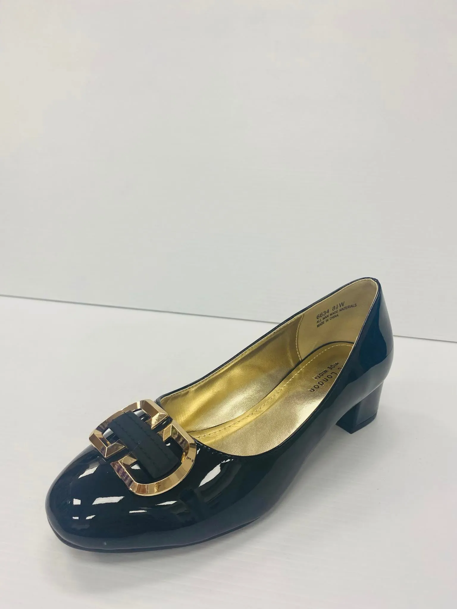 Marc London WIDE WIDTH 6634 Low Chunky Heels