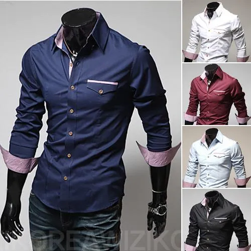 Men's 2 Tone Dress Shirt