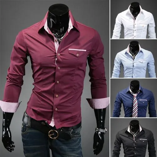 Men's 2 Tone Dress Shirt