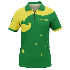 Men's Australian Boxing Kangaroo Short Sleeve Performance Polo Shirt
