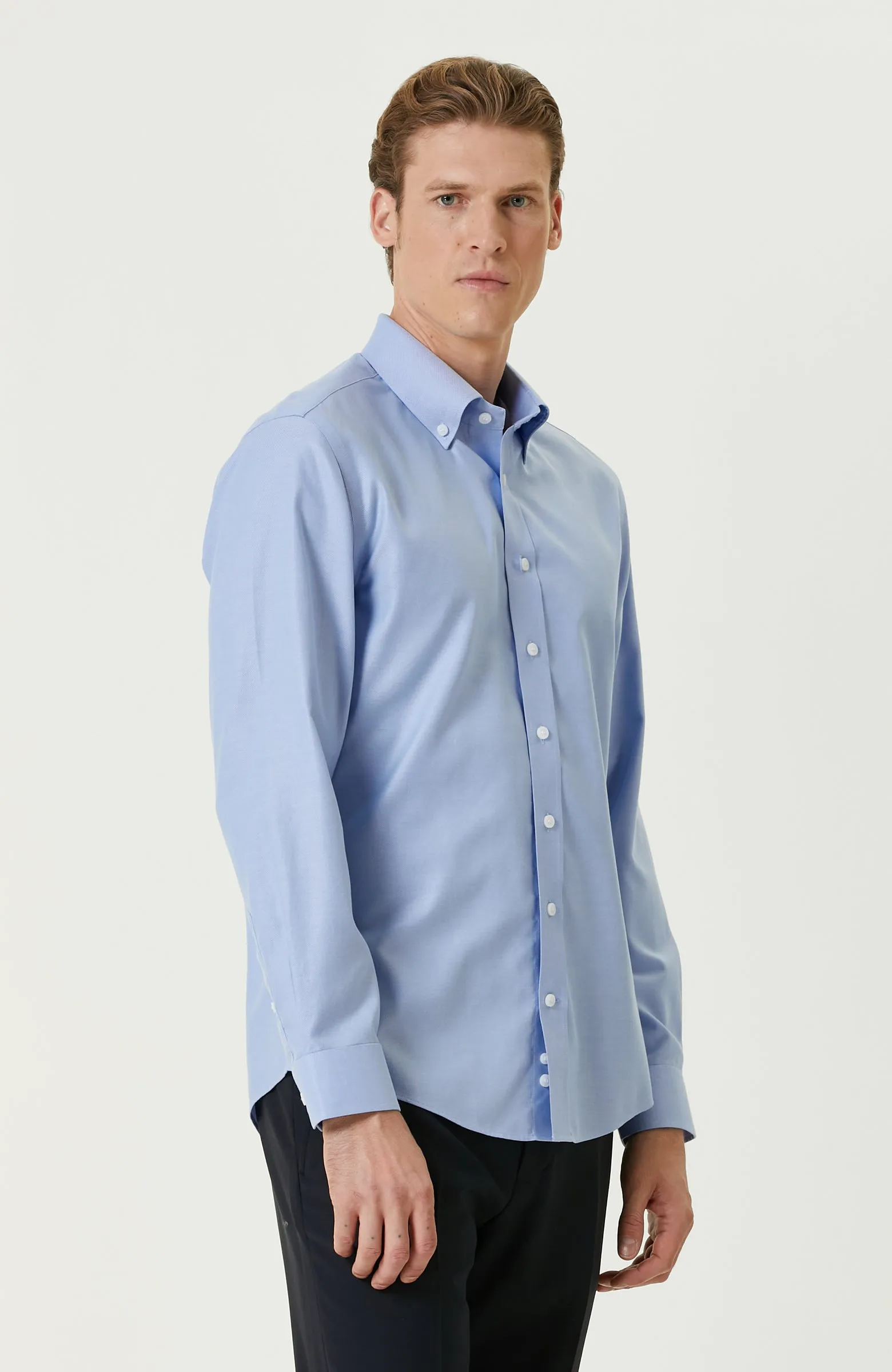 MEN'S Blue Oxford Shirt