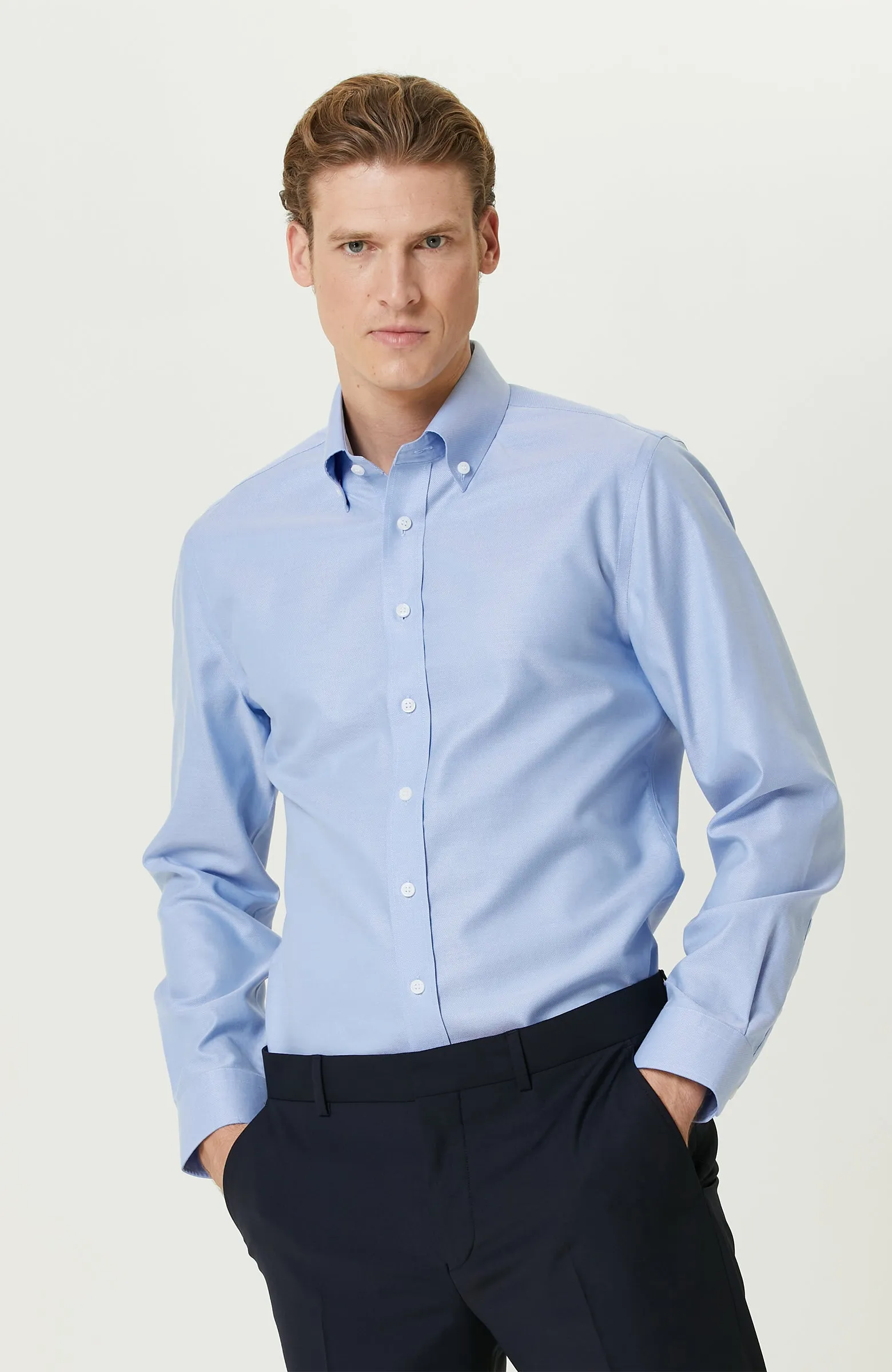 MEN'S Blue Oxford Shirt