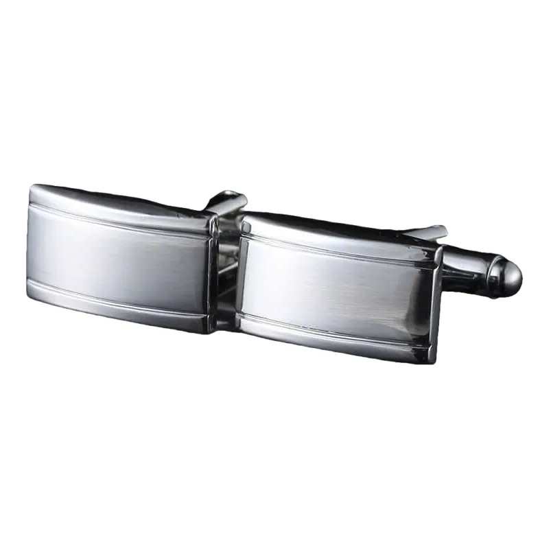 Men's Brushed Enamel French Swank Cufflinks