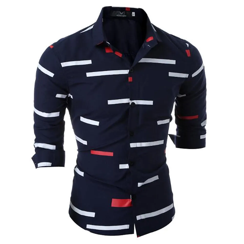 Men's Button down Tailor Fit Soft 100% Cotton Short Sleeve Dress Shirt Navy Blue casual And Formal