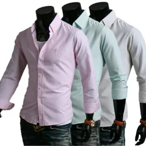 Men's Clean Stripe Dress Shirt