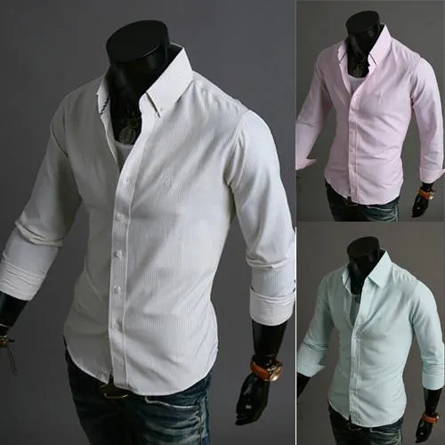 Men's Clean Stripe Dress Shirt