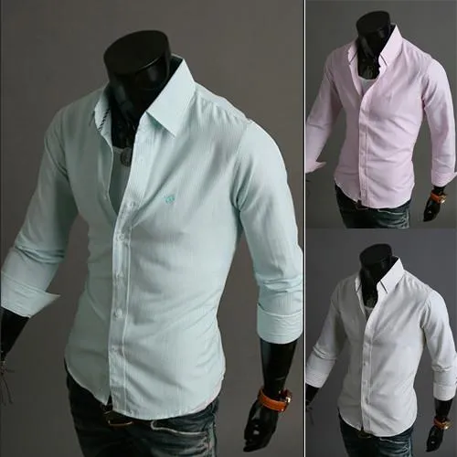 Men's Clean Stripe Dress Shirt