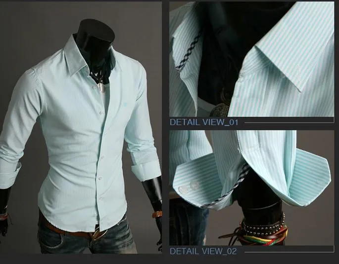 Men's Clean Stripe Dress Shirt