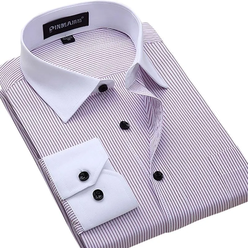 Men's Cotton Business Dress Shirt Up To 6XL