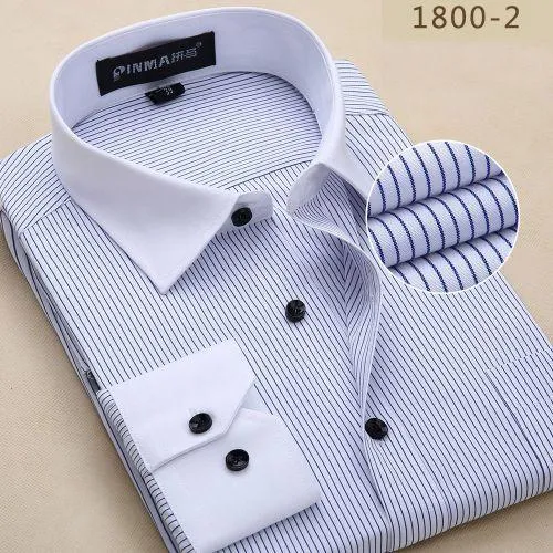 Men's Cotton Business Dress Shirt Up To 6XL