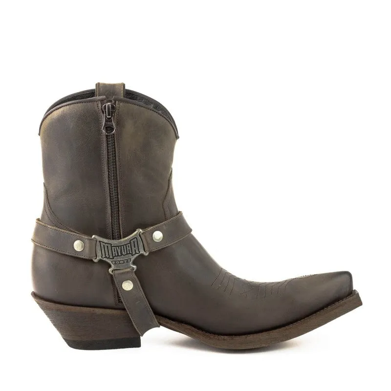 Men's Cowboy Boots or Ankle Boots Handcrafted Grey Leather 14 Texanas