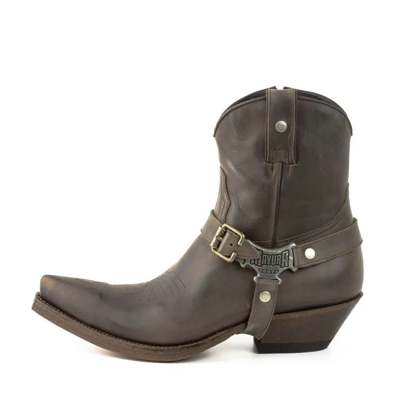 Men's Cowboy Boots or Ankle Boots Handcrafted Grey Leather 14 Texanas