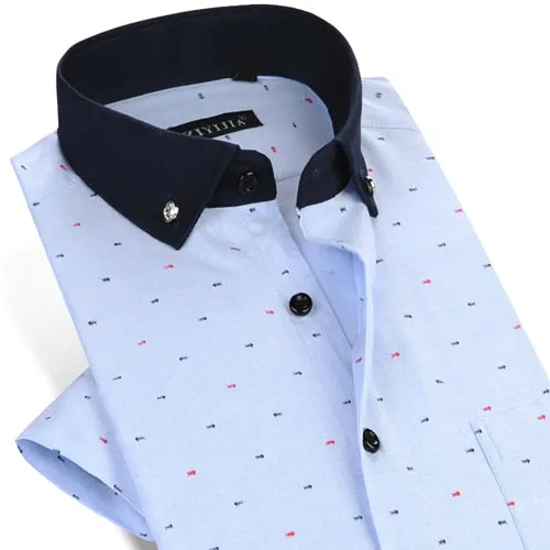 Men's Fashion Collar Button-Down Shirt Up To 4XL