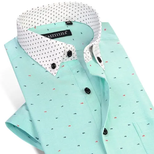Men's Fashion Collar Button-Down Shirt Up To 4XL