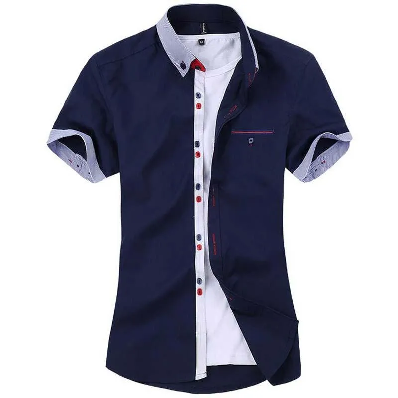Men's Fashion Pocket Stripe Shirt Up To 4XL