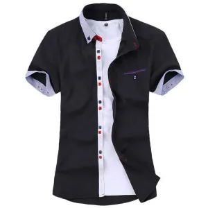 Men's Fashion Pocket Stripe Shirt Up To 4XL