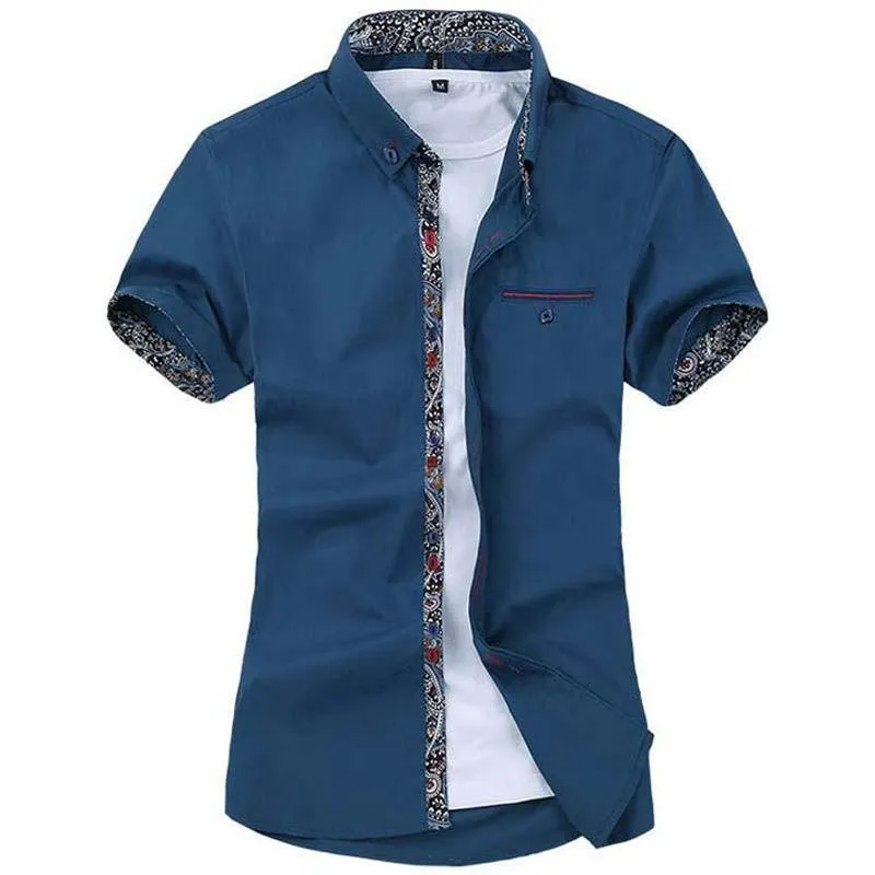 Men's Fashion Pocket Stripe Shirt Up To 4XL