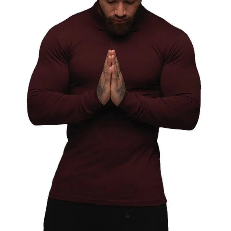 Men's High-Quality Long Sleeve Polo Shirts