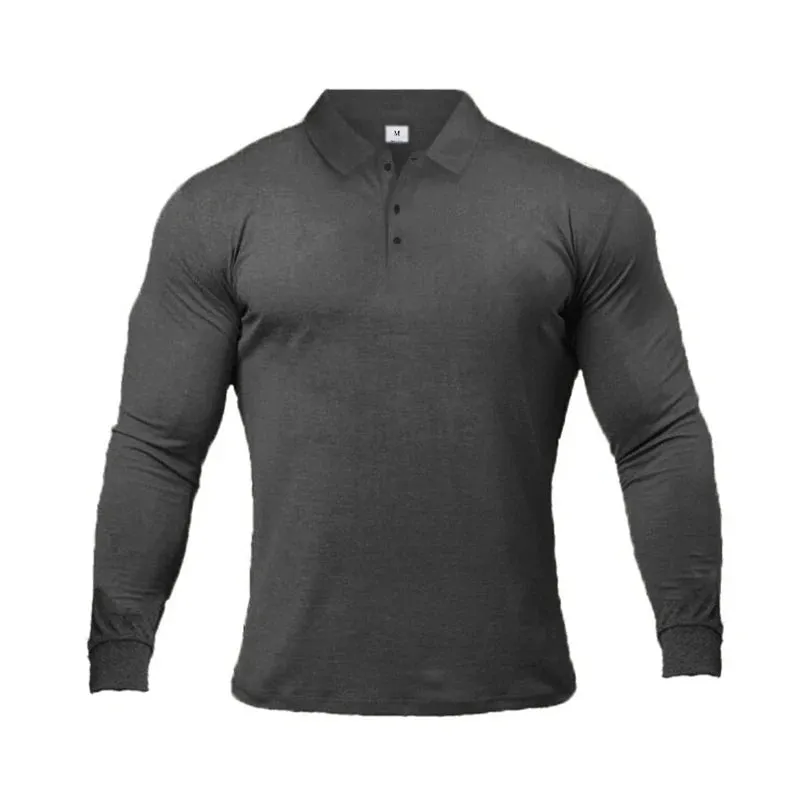 Men's High-Quality Long Sleeve Polo Shirts