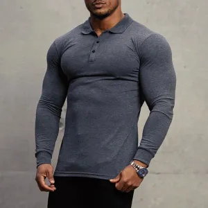 Men's High-Quality Long Sleeve Polo Shirts