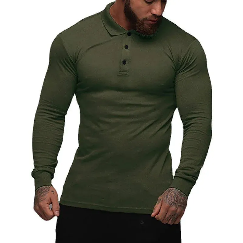Men's High-Quality Long Sleeve Polo Shirts