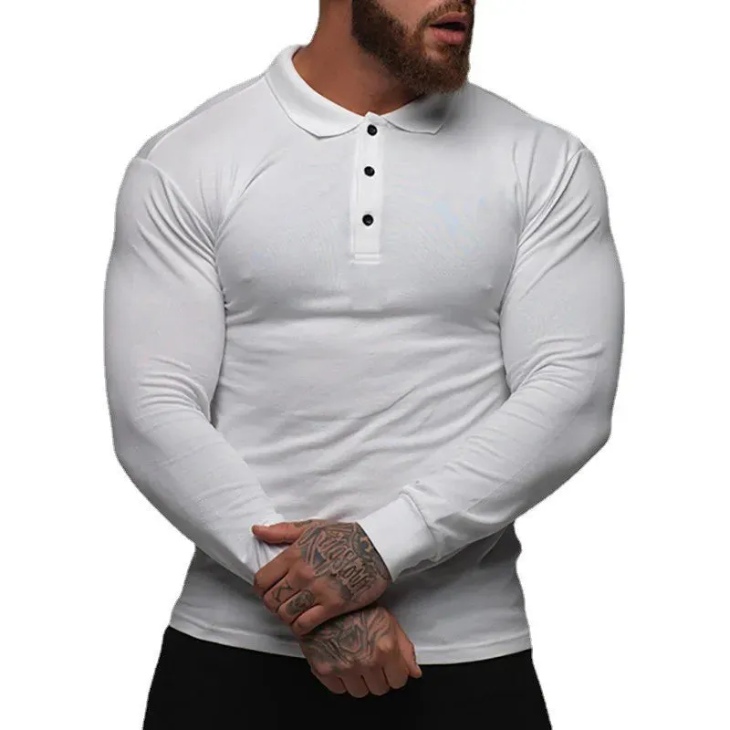 Men's High-Quality Long Sleeve Polo Shirts