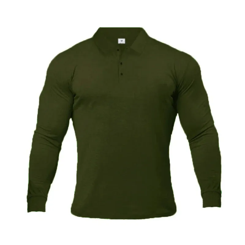 Men's High-Quality Long Sleeve Polo Shirts