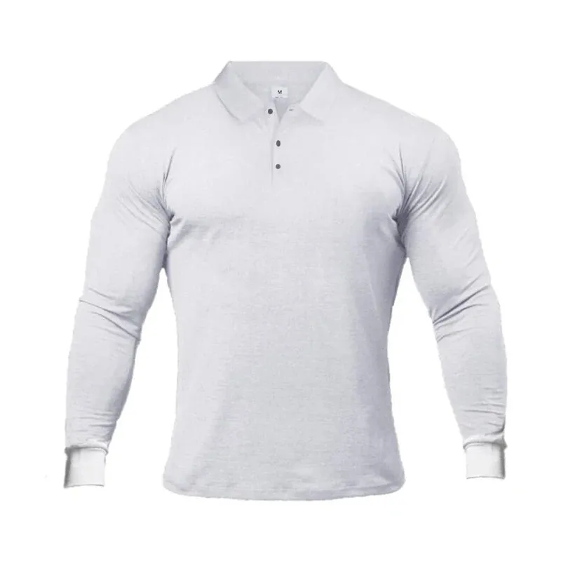Men's High-Quality Long Sleeve Polo Shirts