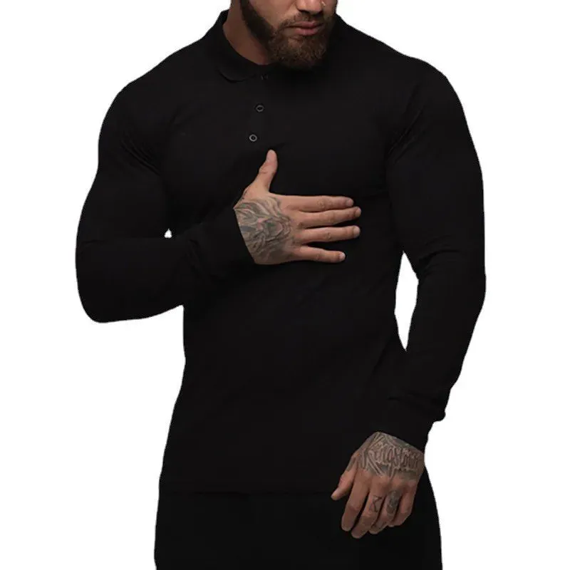 Men's High-Quality Long Sleeve Polo Shirts