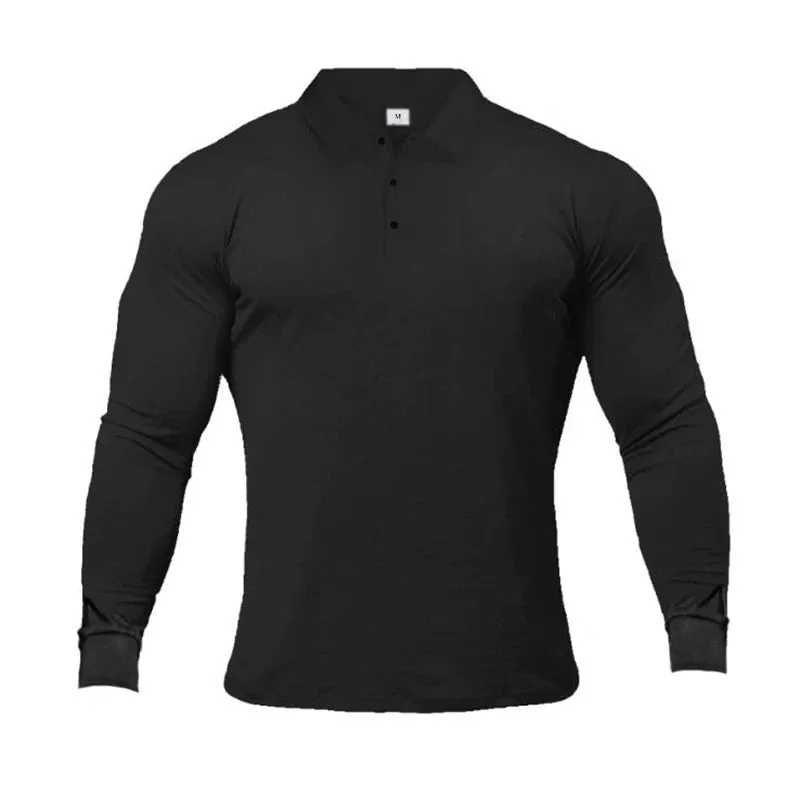 Men's High-Quality Long Sleeve Polo Shirts