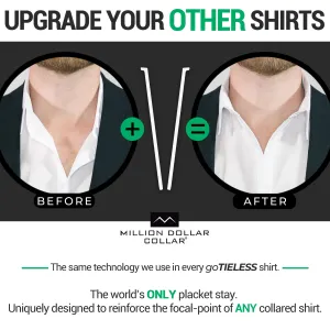 Million Dollar Collar | Placket Stays
