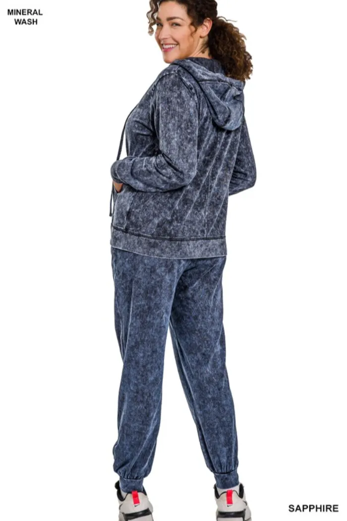 Mineral Washed Jogger Set