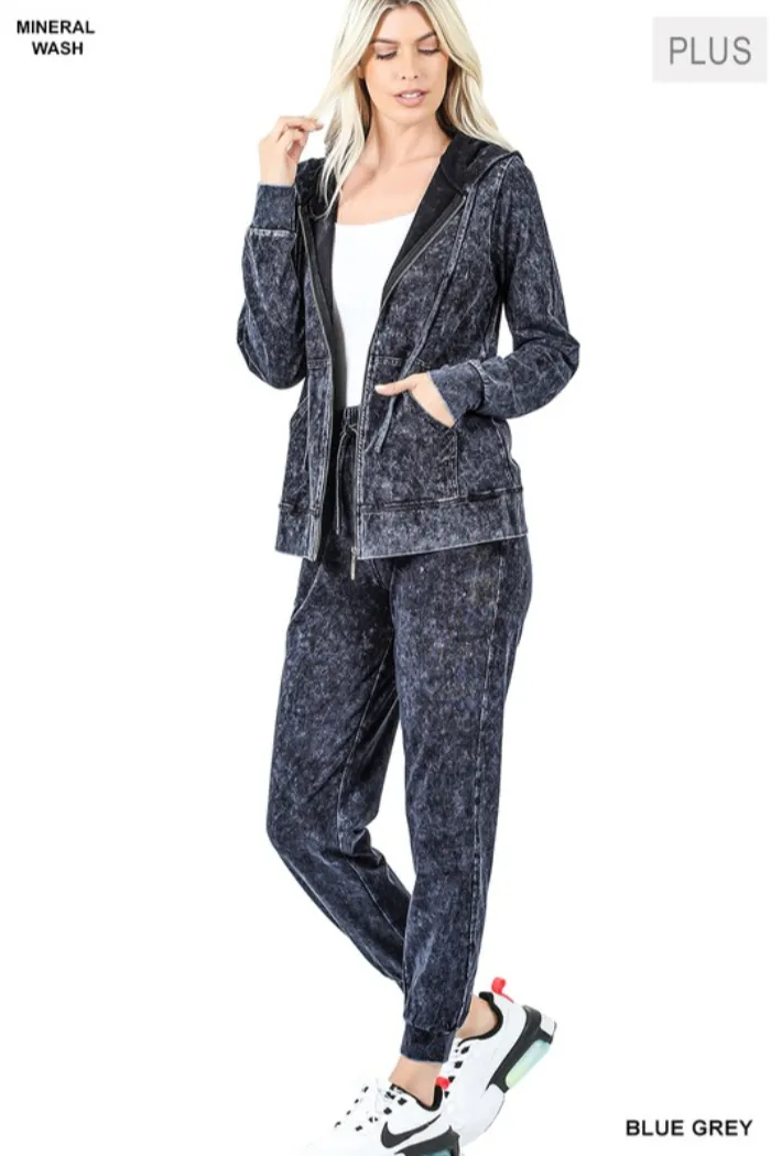 Mineral Washed Jogger Set
