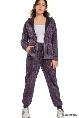 Mineral Washed Jogger Set