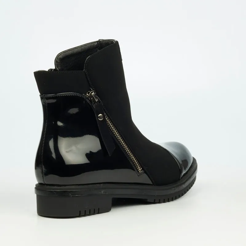 Miss Black Ankle Boots - Black