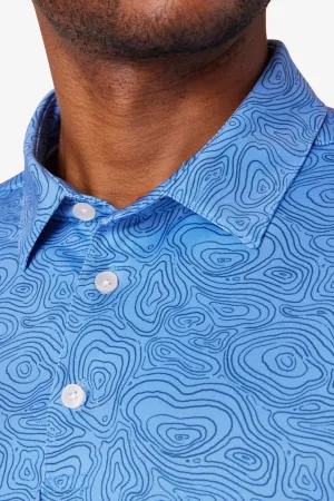 Mizzen   Main Blue Wave Versa Polo. Last one! 50% Off Clearance sale!