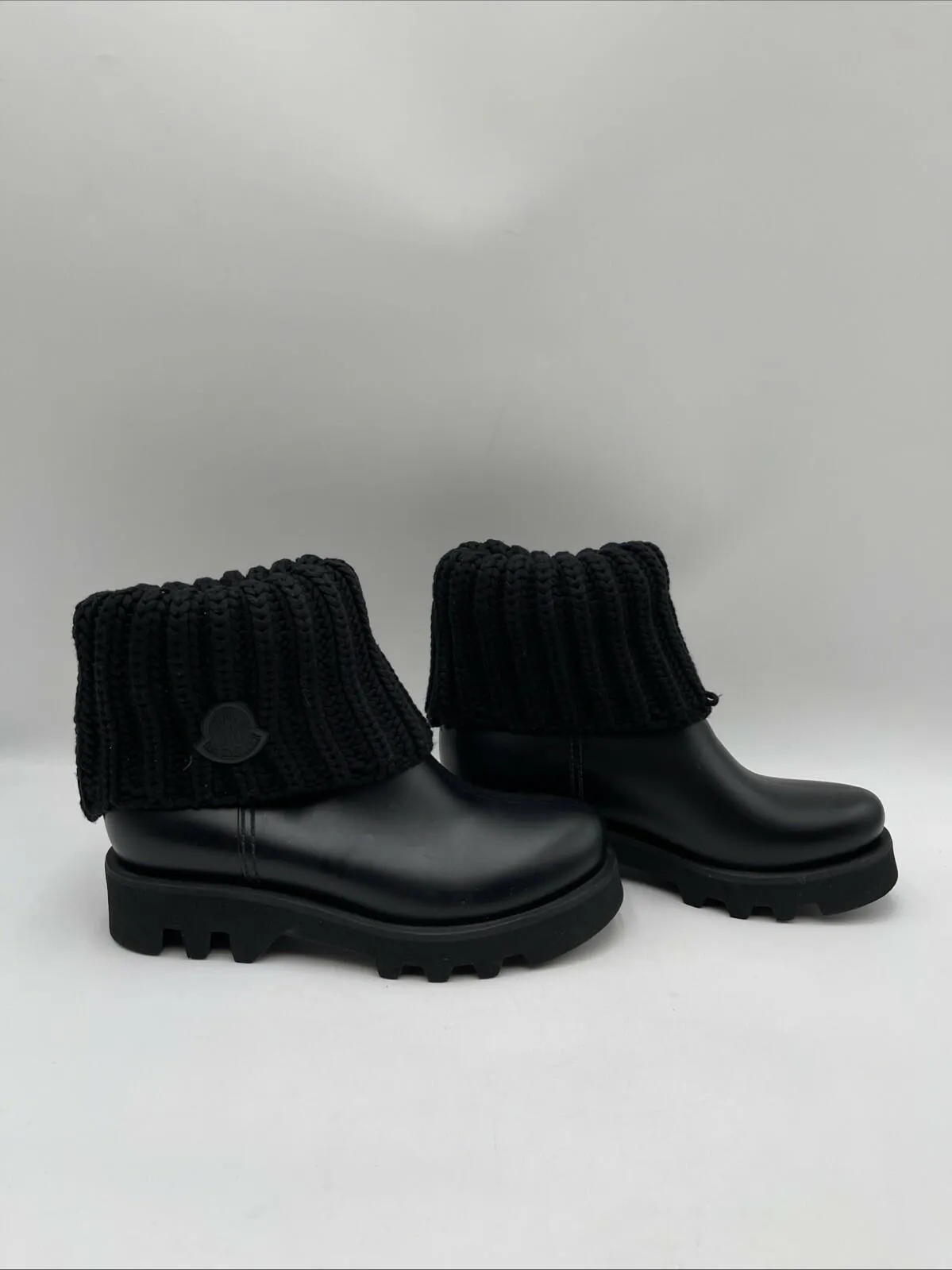 Moncler Ginette Rain Boots Women’s Black Size 35 - Very Good
