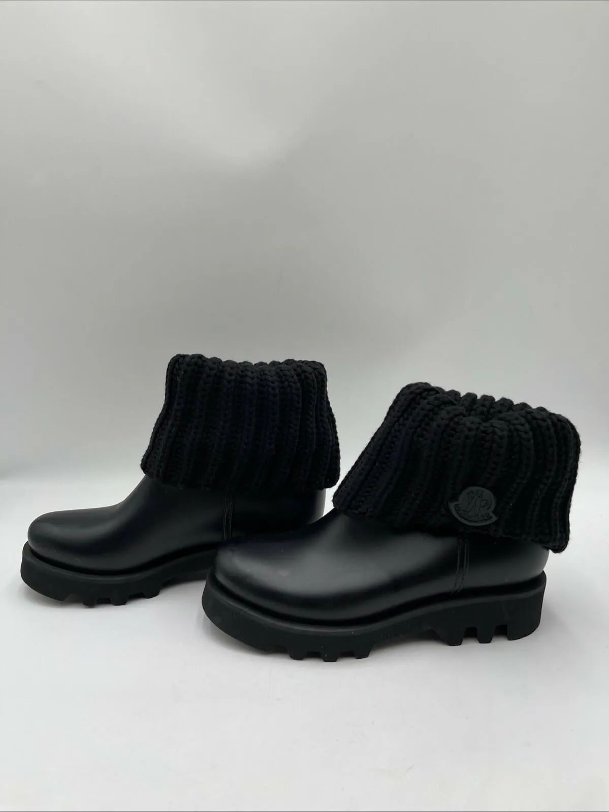 Moncler Ginette Rain Boots Women’s Black Size 35 - Very Good