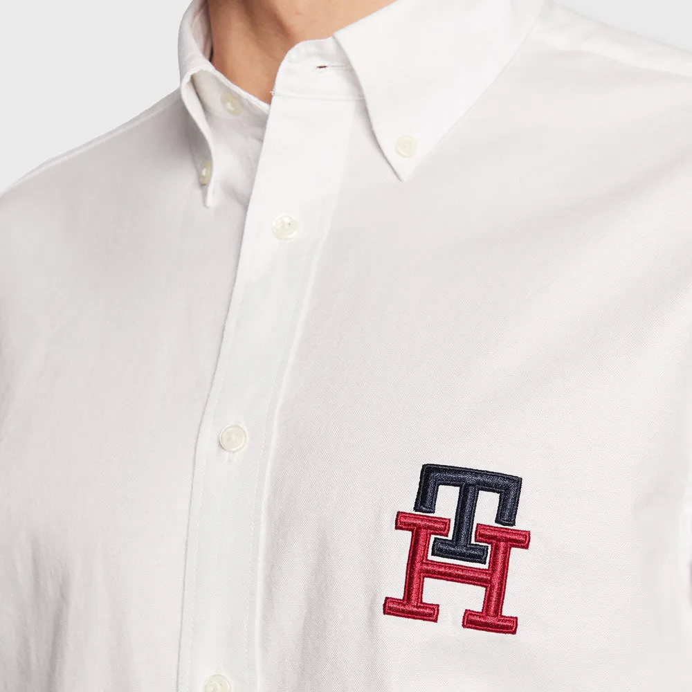 Monogram Oxford Shirt - White