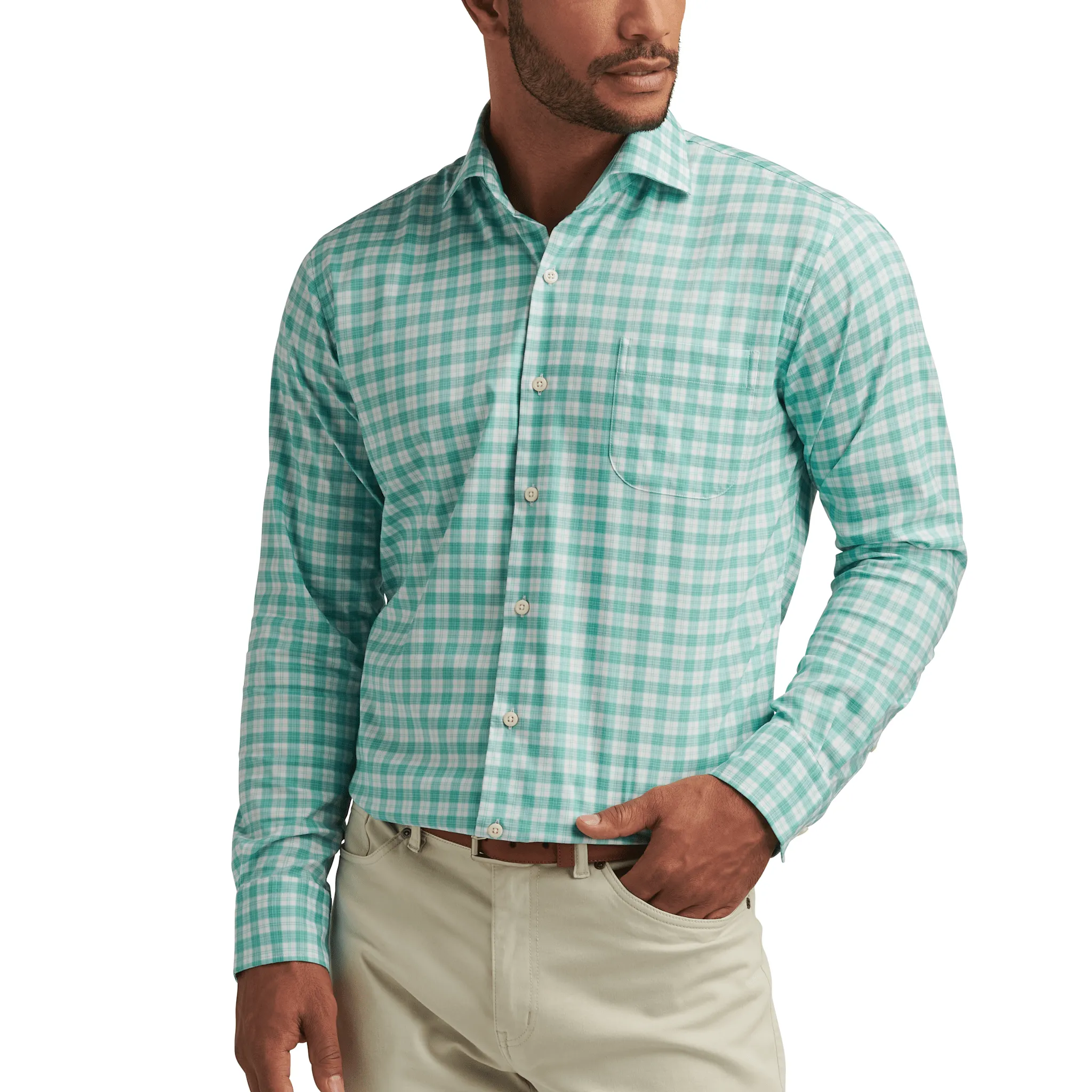 Morris Crown Lite Cotton Stretch Sport Shirt