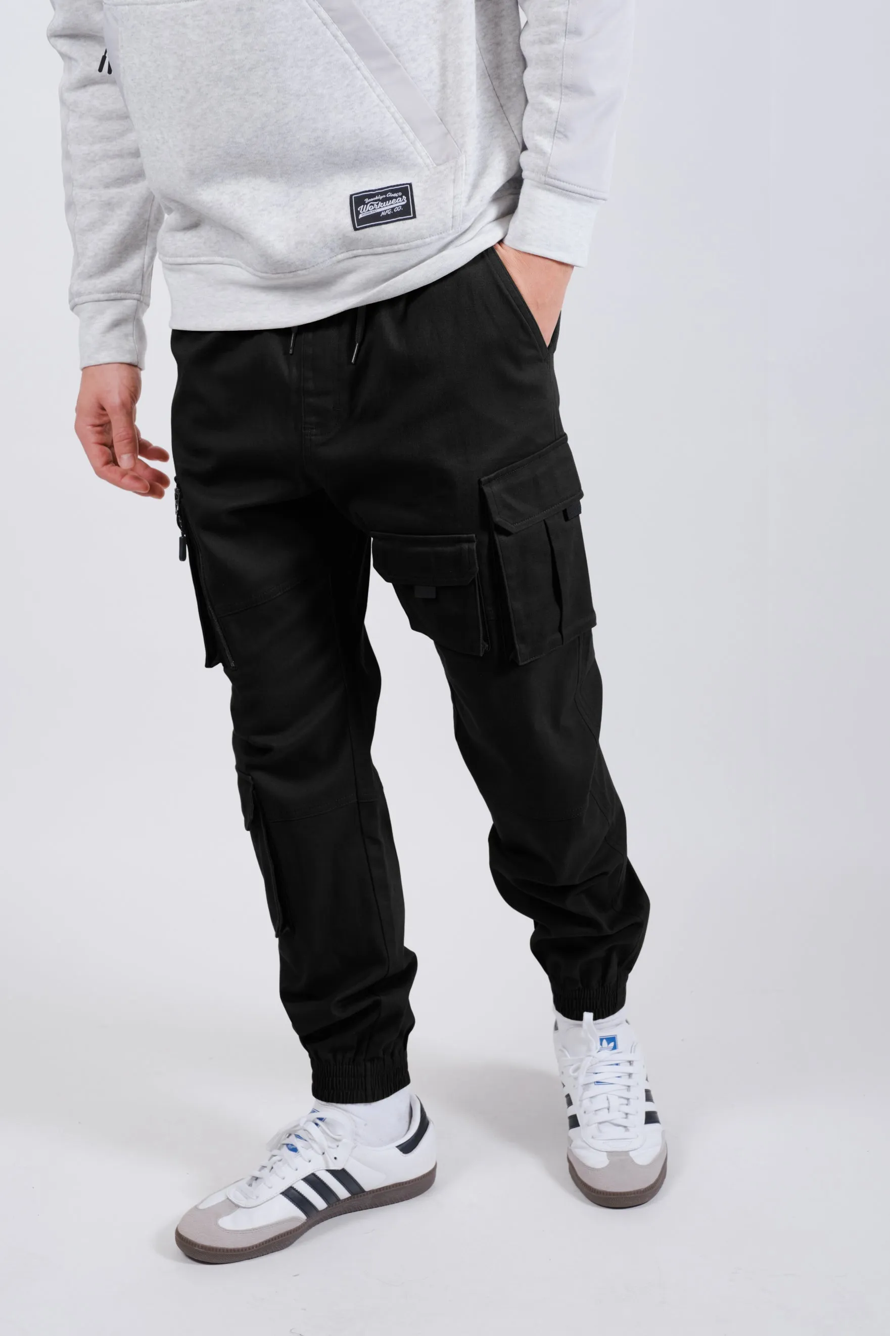 Multi Pocket Stretch Twill Cargo Jogger