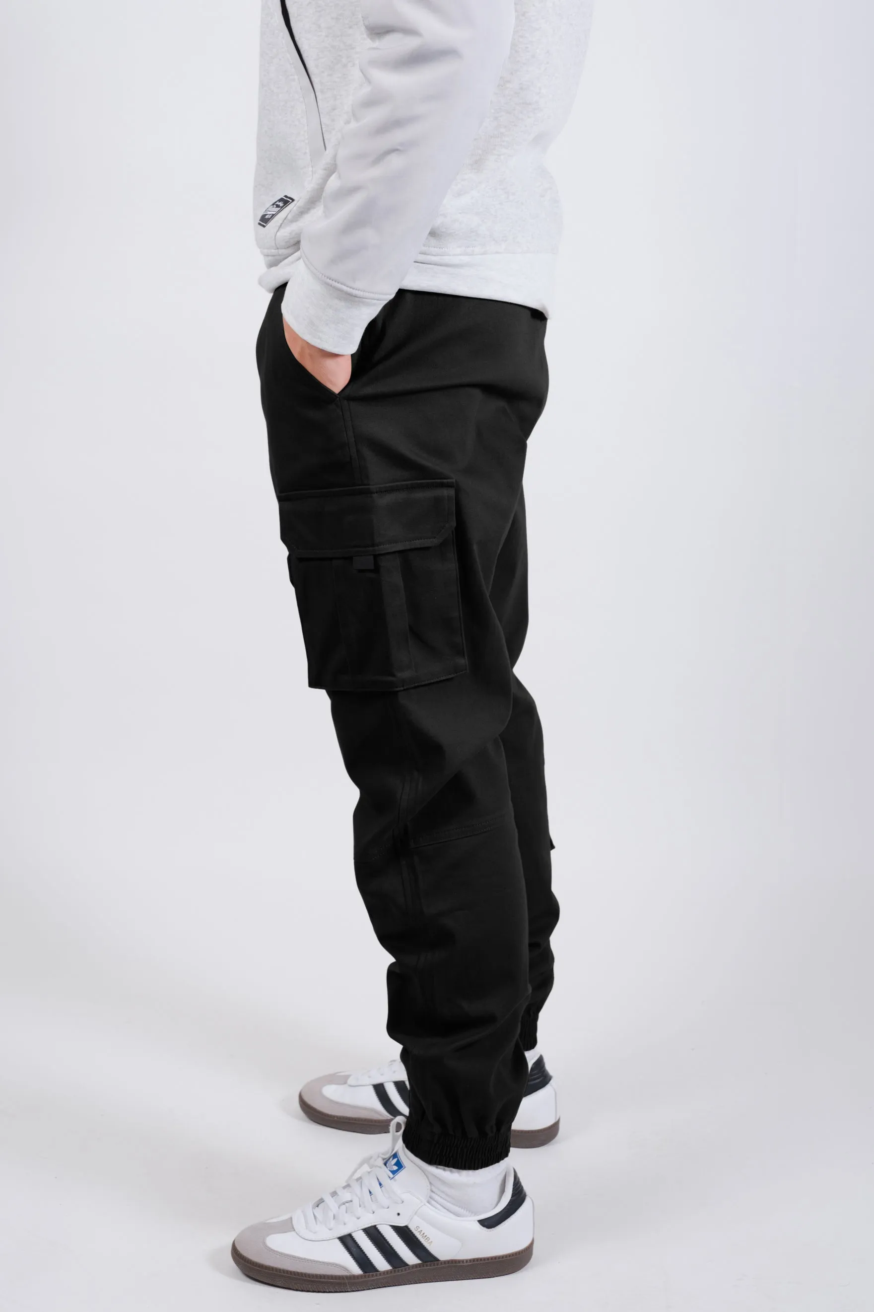 Multi Pocket Stretch Twill Cargo Jogger