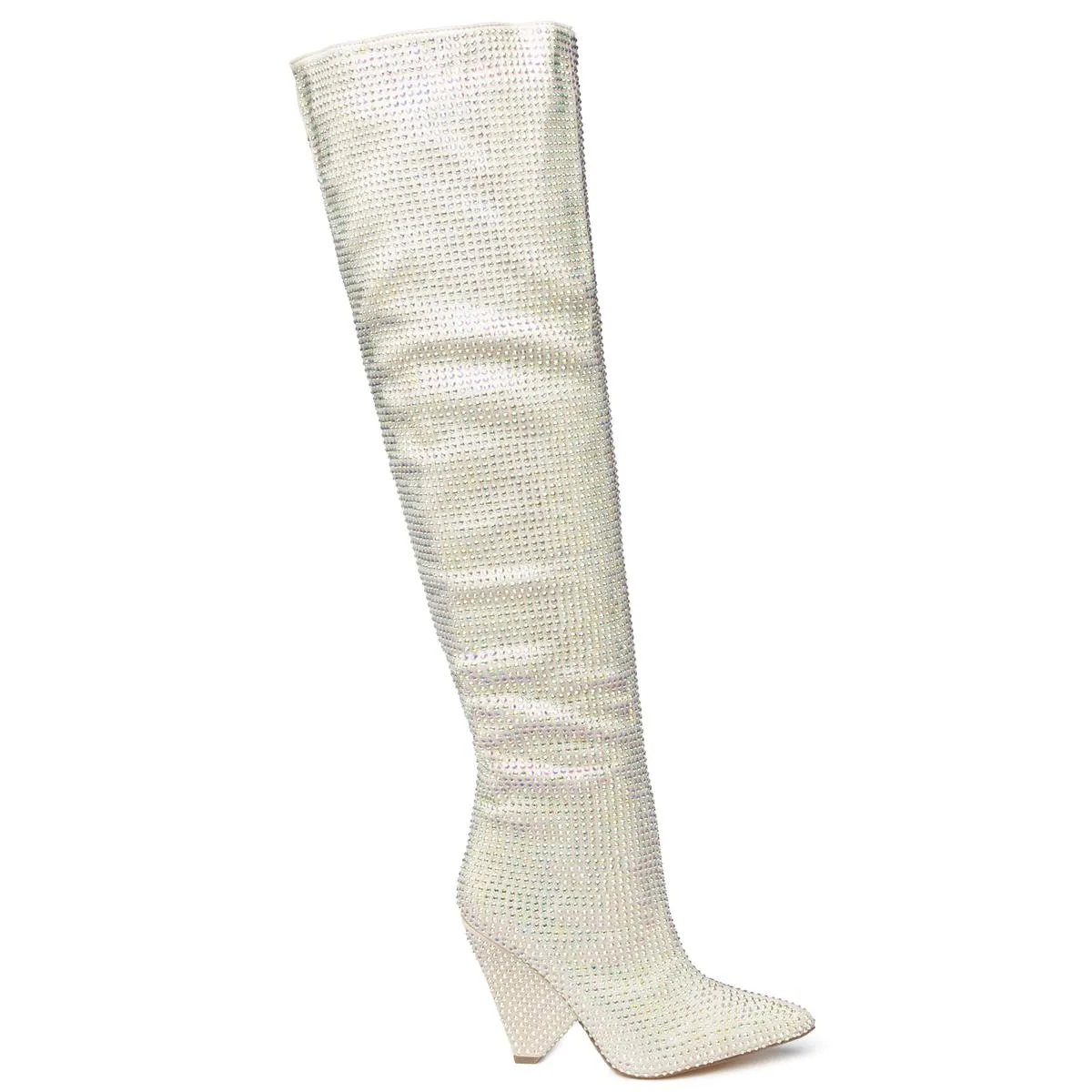 Nano-1 Rhinestone High Heel Boots
