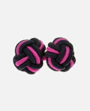 Navy & Pink Mix Silk Knots