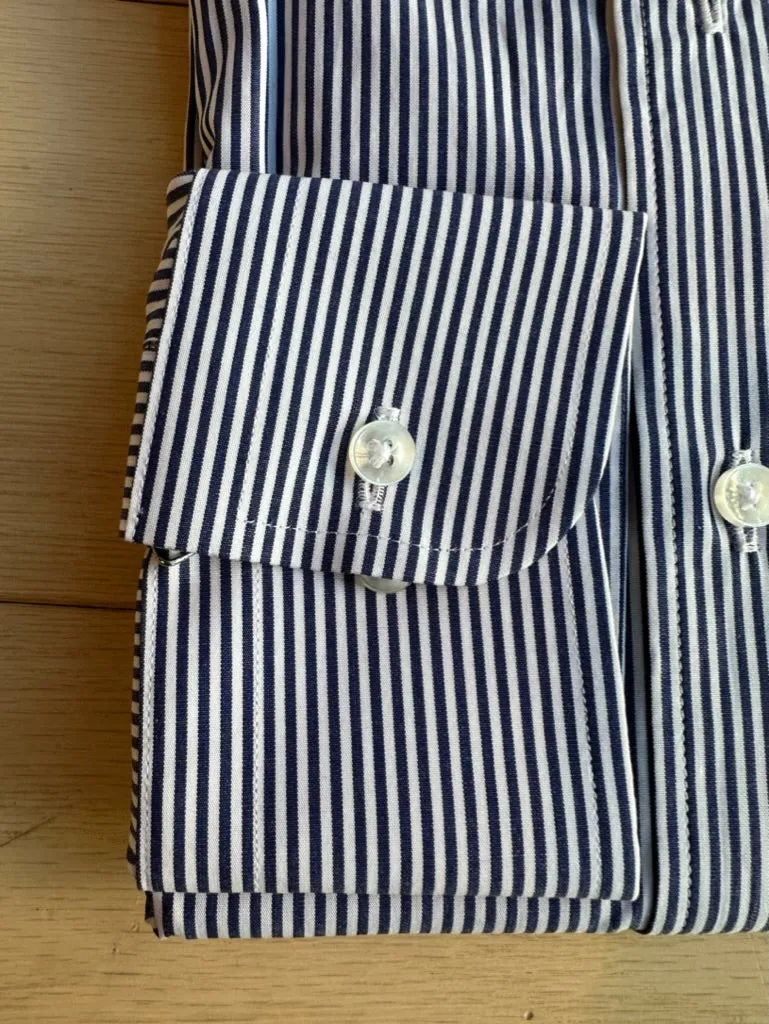 Navy Bengals Stripe Premium Shirt (Final Sale)