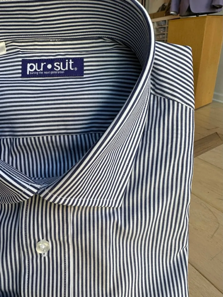 Navy Bengals Stripe Premium Shirt (Final Sale)