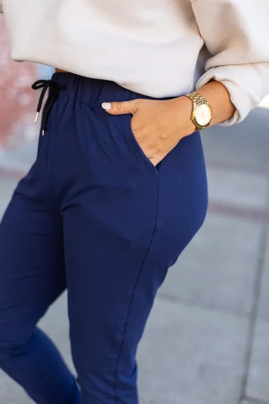 Navy Lounger Leggings
