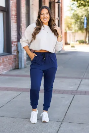 Navy Lounger Leggings